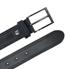 Pierre Cardin 203 Nero kožený opasok