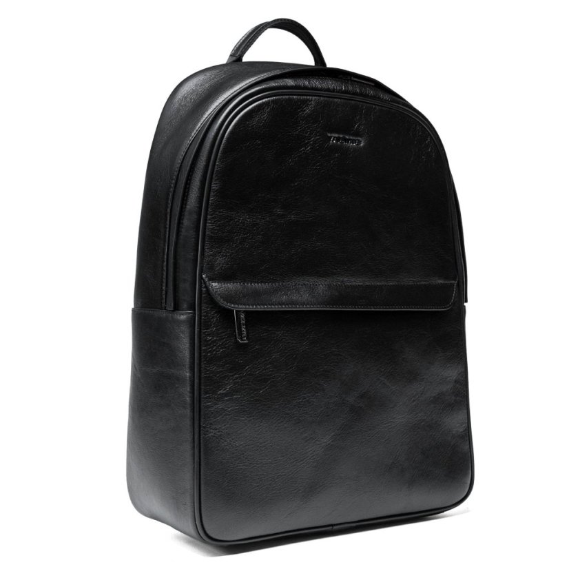 Rucsac din piele Valmio Borton - negru