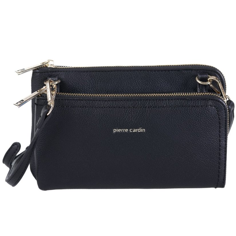 PIERRE CARDIN 86575 Čierna kabelka z ekokože