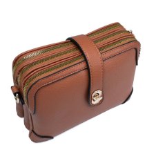 Geantă crossbody de damă Valmio Fidela cafeniu