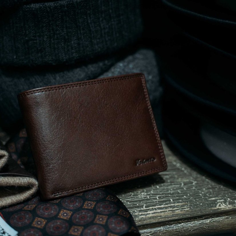 Portofel pentru bărbați Valmio Classic Brown