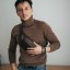 Borsetă din piele maro Valmio M86