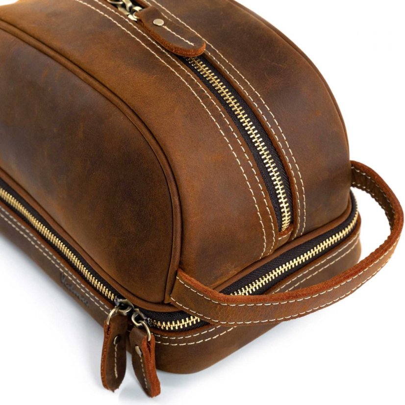 Kožená kozmetická taška Valmio Vintage