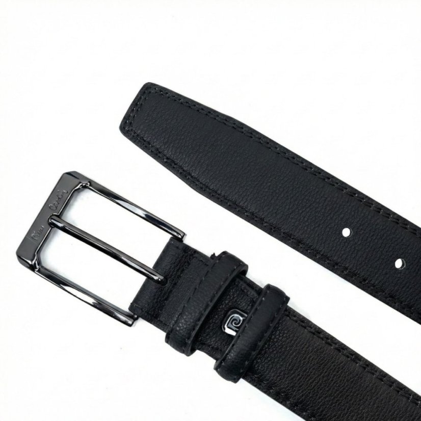 Pánsky kožený opasok Pierre Cardin 2509 NERO