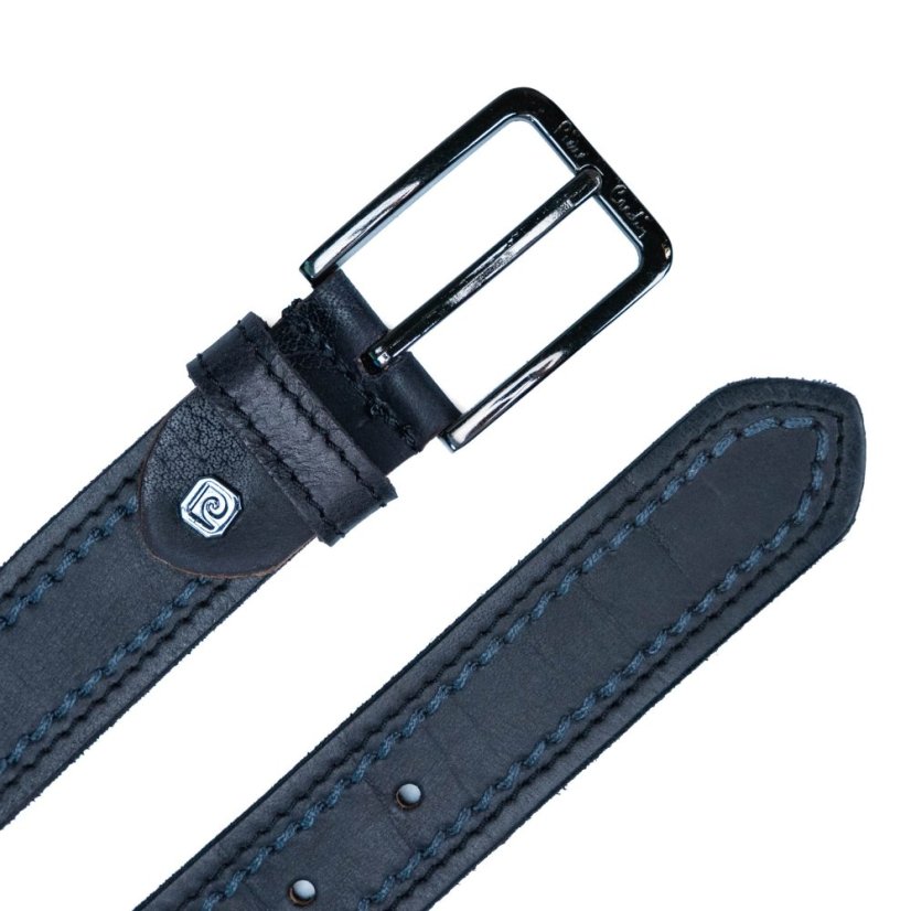 Pierre Cardin 612 bőr öv fekete