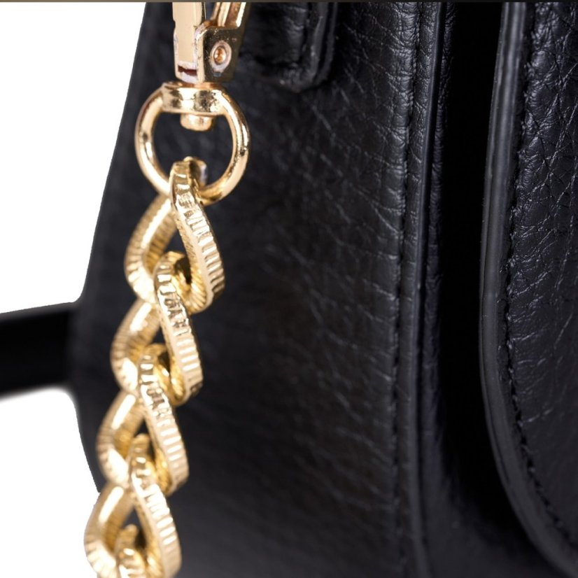 PIERRE CARDIN 6613 Čierna kabelka z ekokože