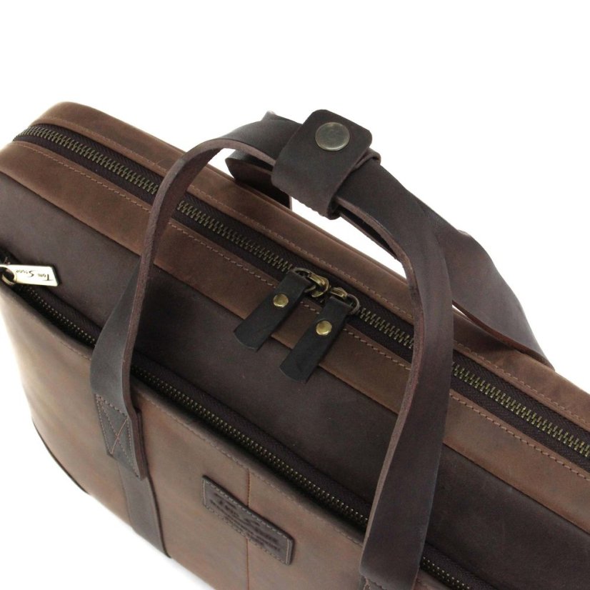 Kožená brašňa na notebook TS-717