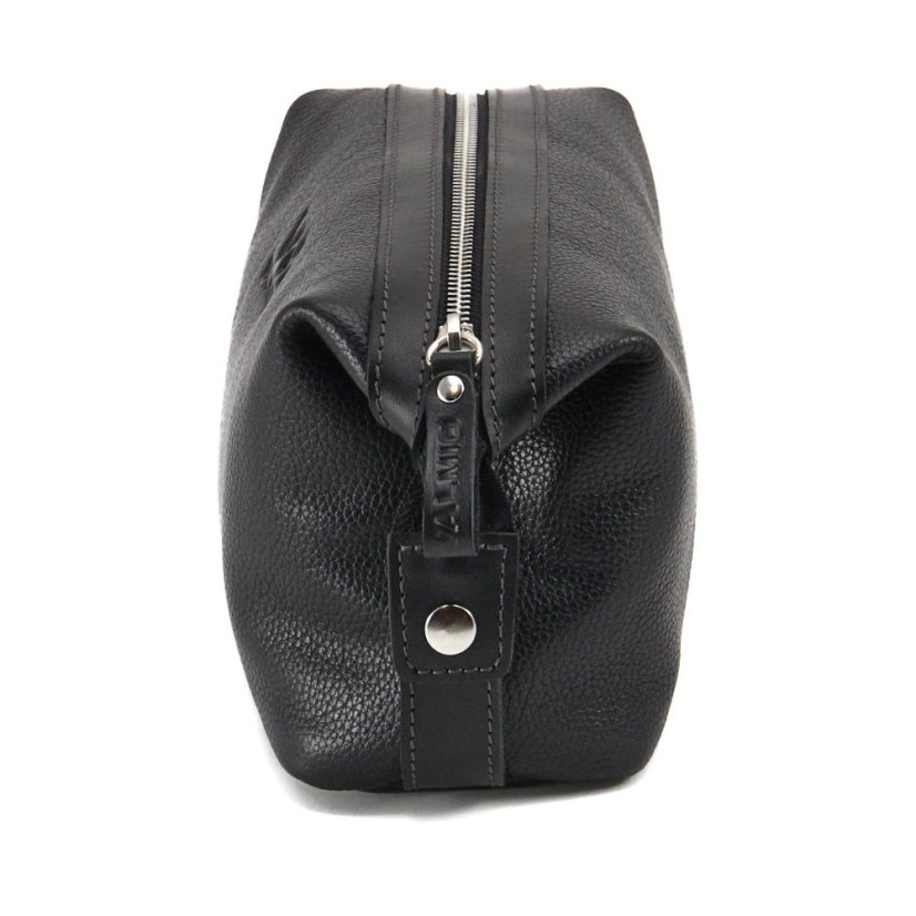 Geantă cosmetică din piele neagră Valmio Trip