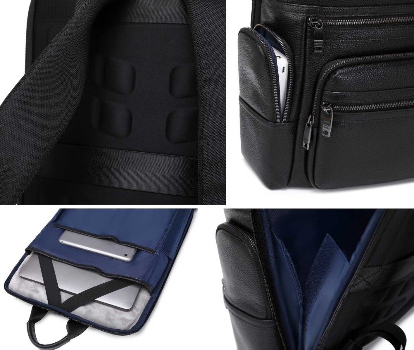 Rucsac urban din piele pentru laptop Valmio Loretto