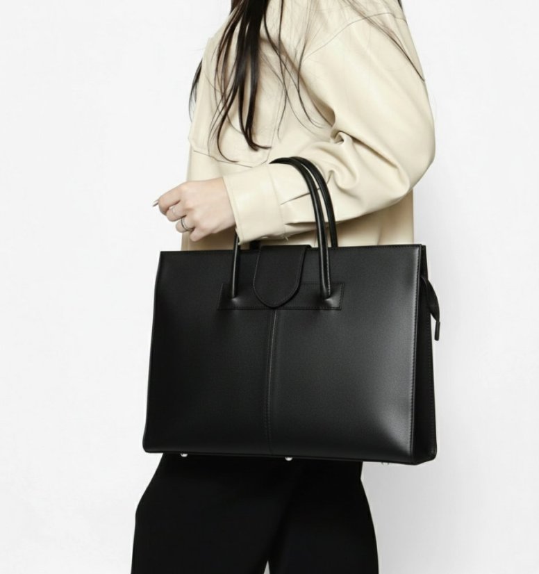 Kožená kabelka Camilla 778 Čierna