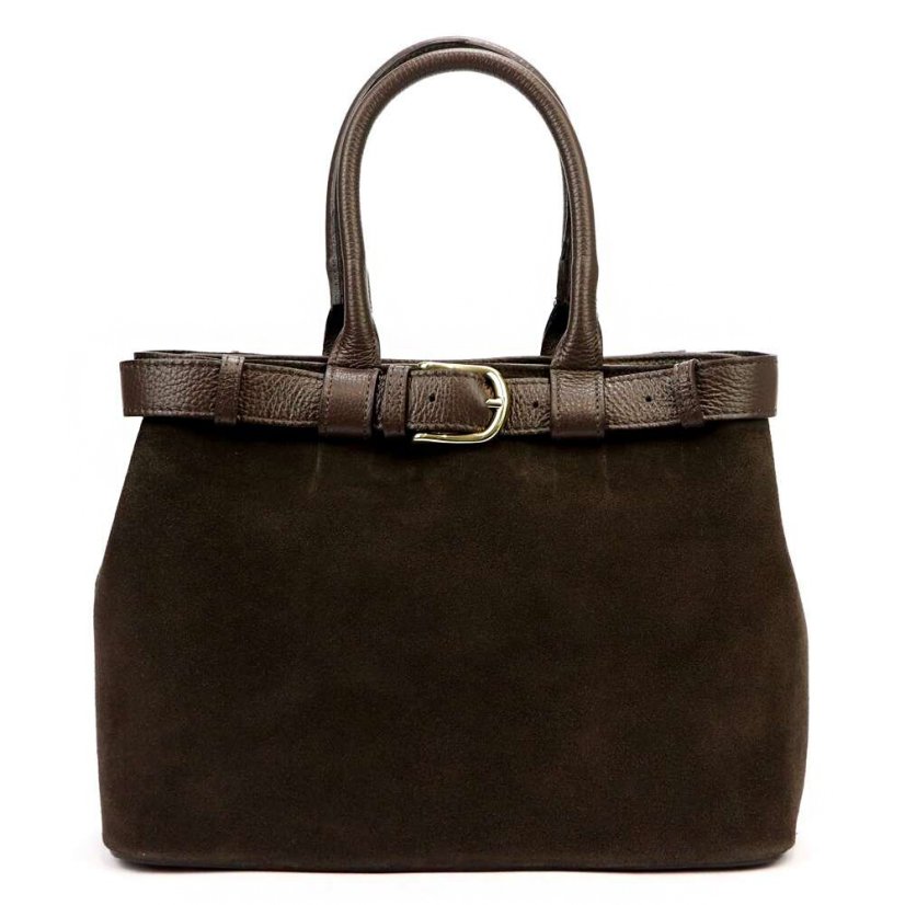 Kožená dámska kabelka LUKA 24-053 Hnedá