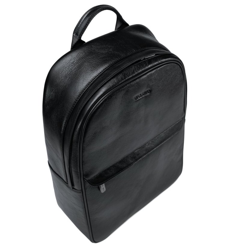 Rucsac din piele Valmio Borton - negru