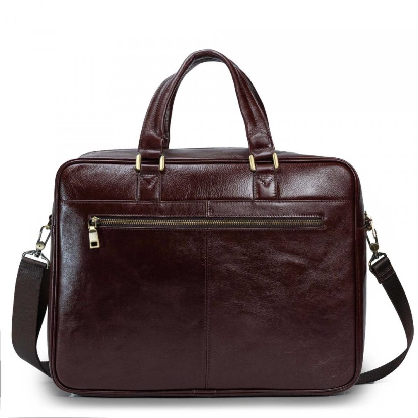 Geantă de bărbați din piele Valmio Comfort - burgundy