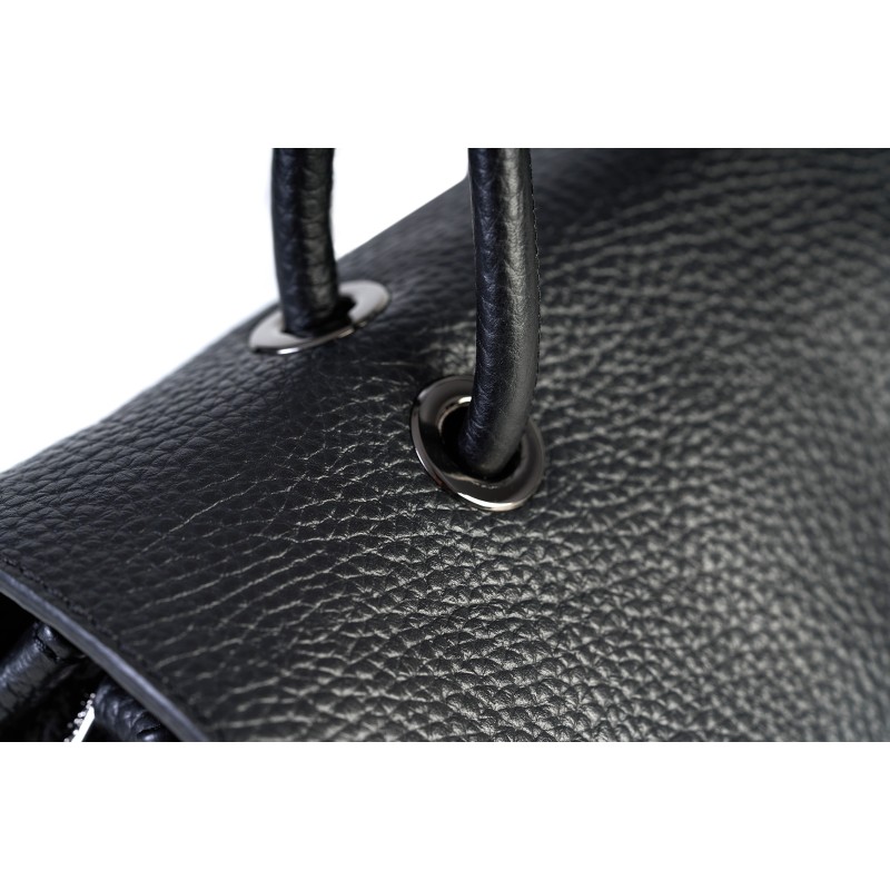 Geantă de damă din piele Pierre Cardin 55109 DOLLARO neagră