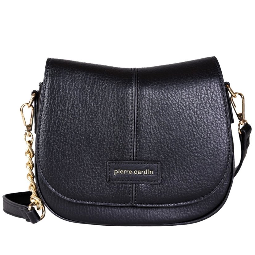 PIERRE CARDIN 6613 Čierna kabelka z ekokože