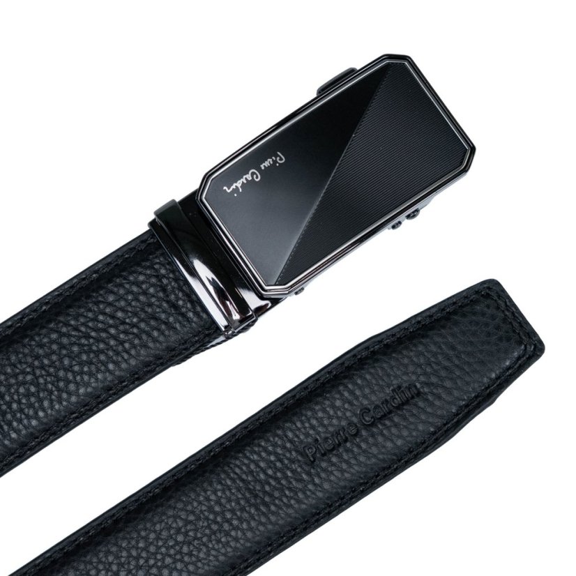 Kožený opasek Pierre Cardin 658 HY09 černý
