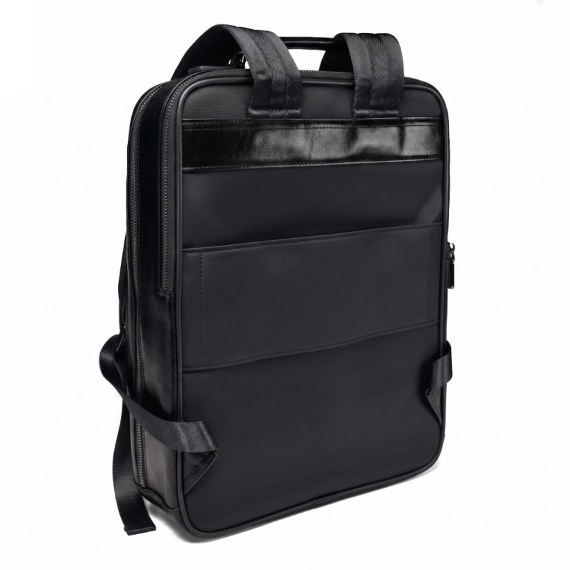 Rucsac bărbătesc din piele Valmio Ravenor - negru