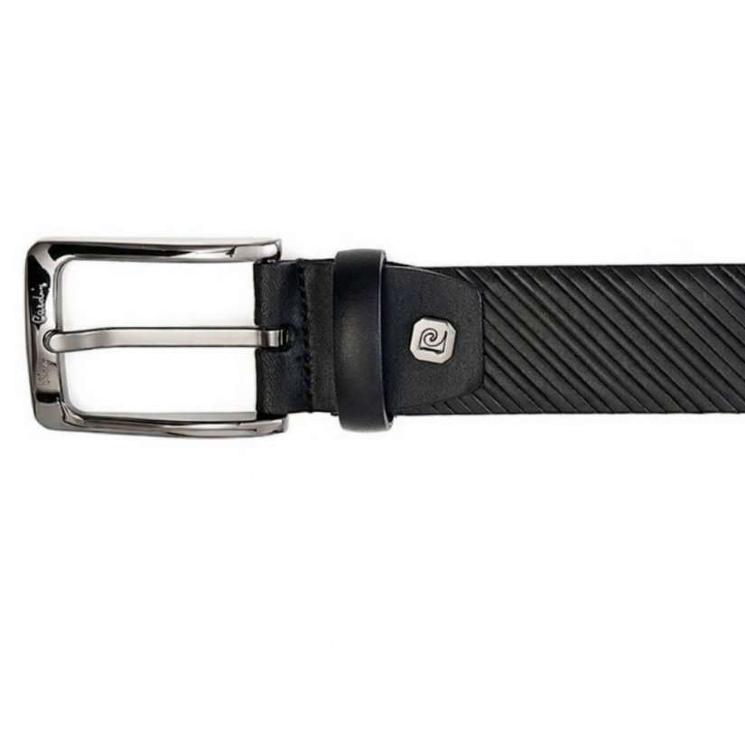 Kožený opasok PIERRE CARDIN GF 9009 Čierny