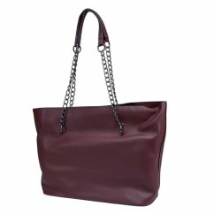 Geantă shopper de damă Valmio Procida visinie