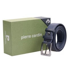 Kék férfi bőr öv Pierre Cardin