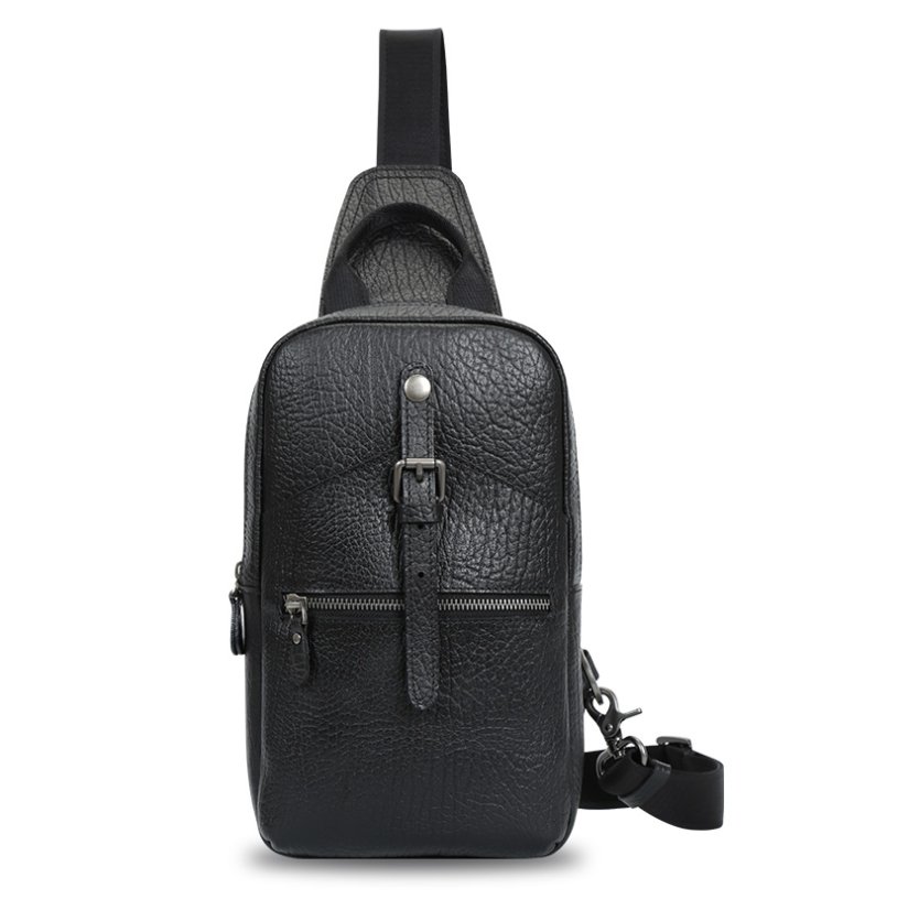 Geantă crossbody din piele Valmio Varden – neagră