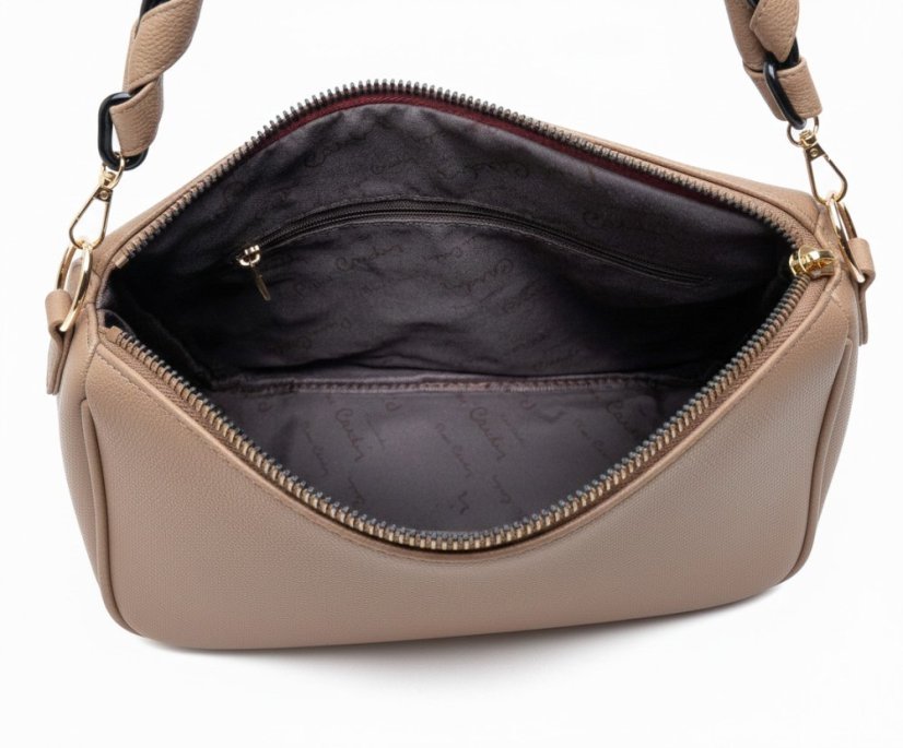 PIERRE CARDIN WX21 306 Taupe kabelka z ekokože