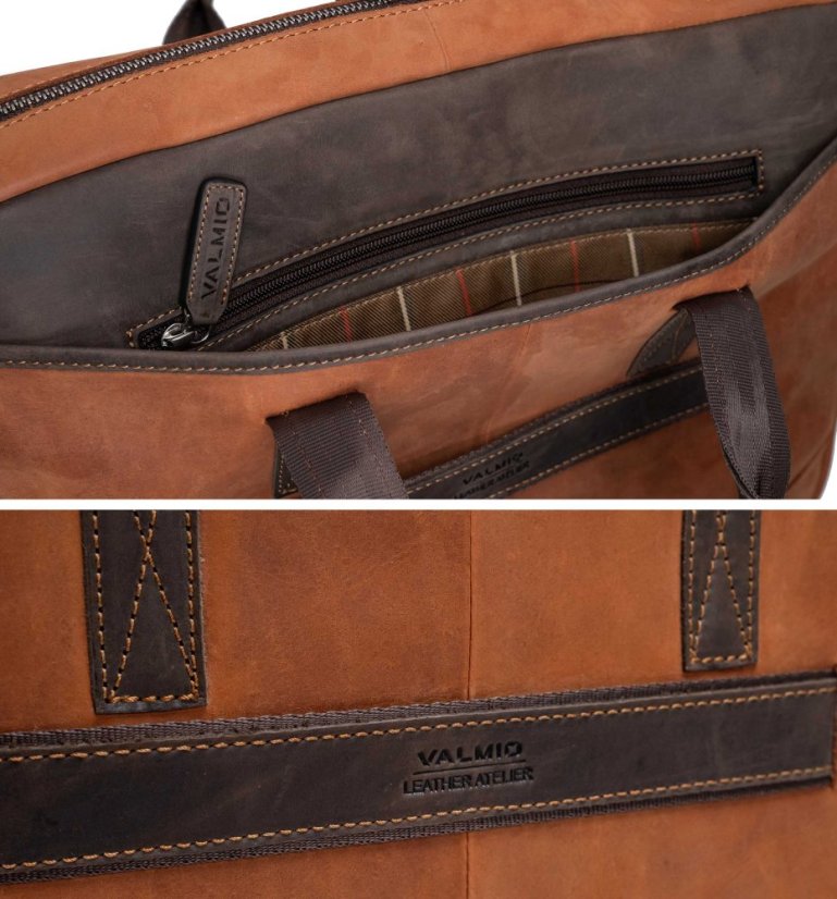 Valódi bőr laptop táska Valmio Denton 2.0