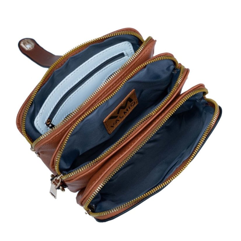Dámska crossbody kabelka Valmio Fidela kávová