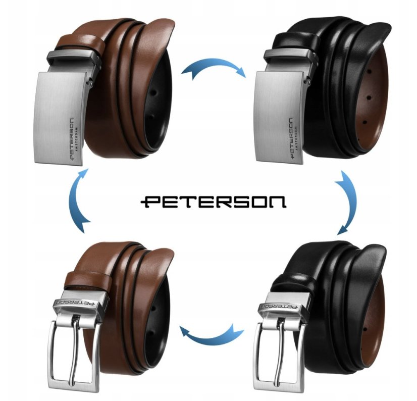 Kožený opasok Peterson PTN KL-B005-S001-105
