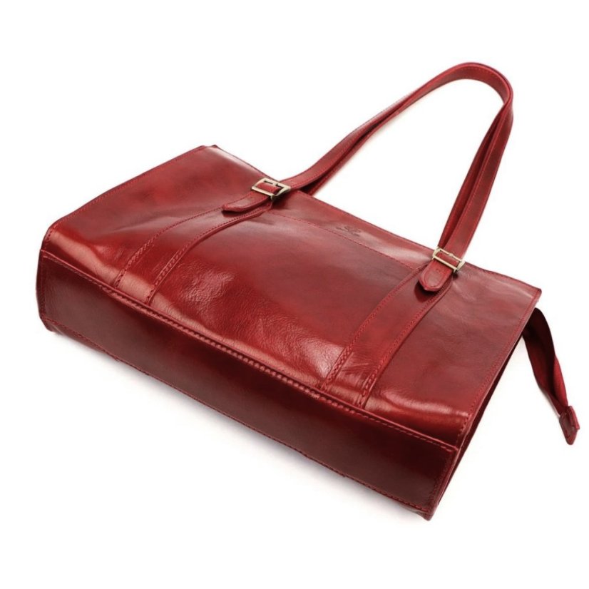 Kožená kabelka Florence 54 Červená