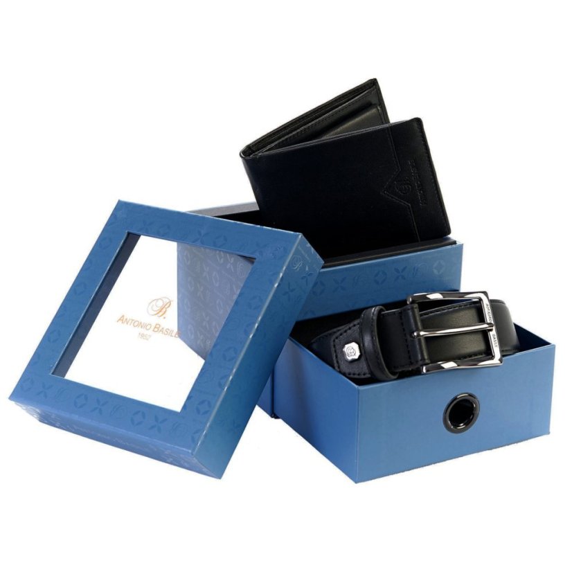 Set cadou - portofel și curea din piele 08 GG12