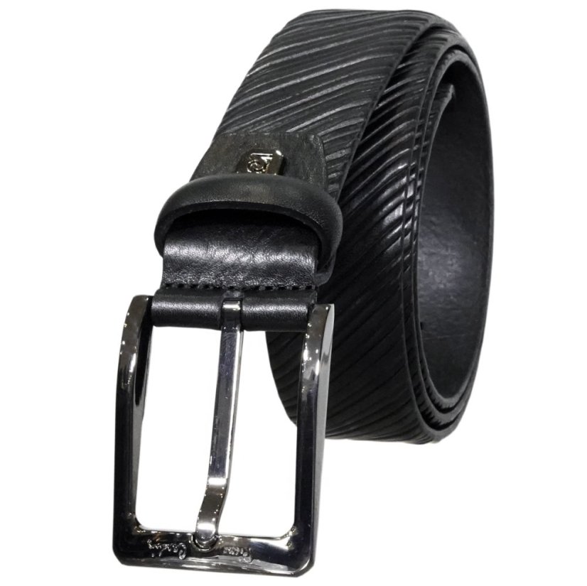 Kožený opasok PIERRE CARDIN GF 9009 Čierny