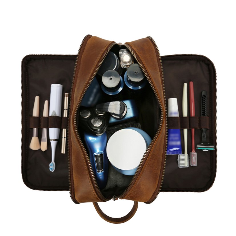 Geantă cosmetică din piele Valmio Bravado