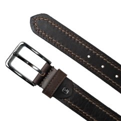Kožený opasek Pierre Cardin 612 T.MORO