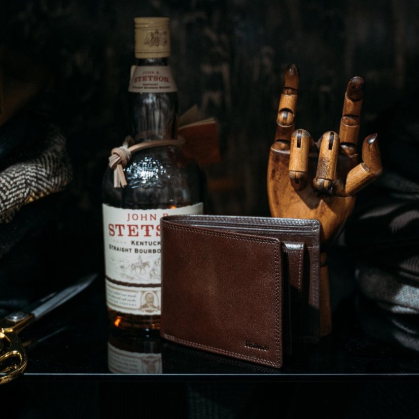 Portofel pentru bărbați Valmio Classic Brown