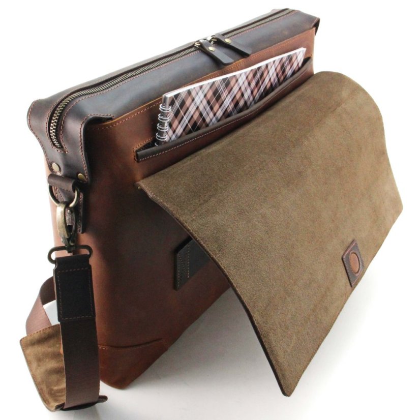 Geantă bărbătească din piele Defender