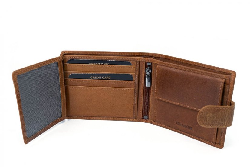 Hnedá pánska peňaženka Valmio Pelle Classic V3