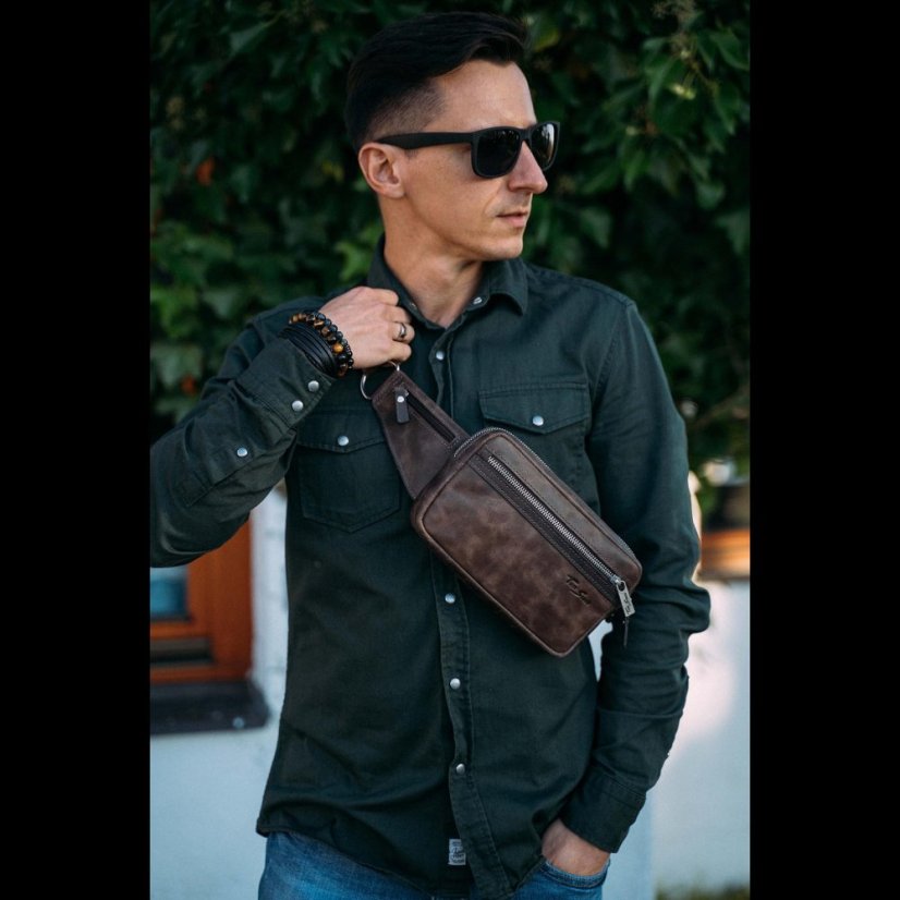 Ľadvinka z pravej kože Tom Stone TBR121