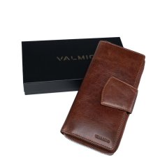 Portofel de damă din piele Valmio Snug 2439 Cognac