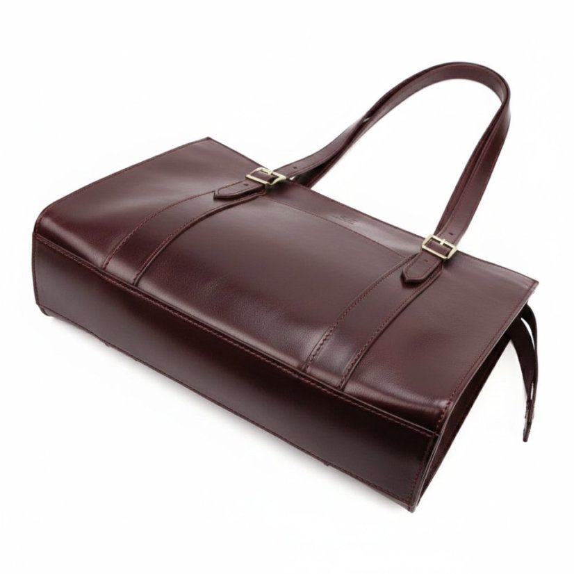 Kožená kabelka Florence 54 Bordo