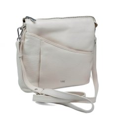 Dámska kožená crossbody kabelka Valmio Livia – béžová