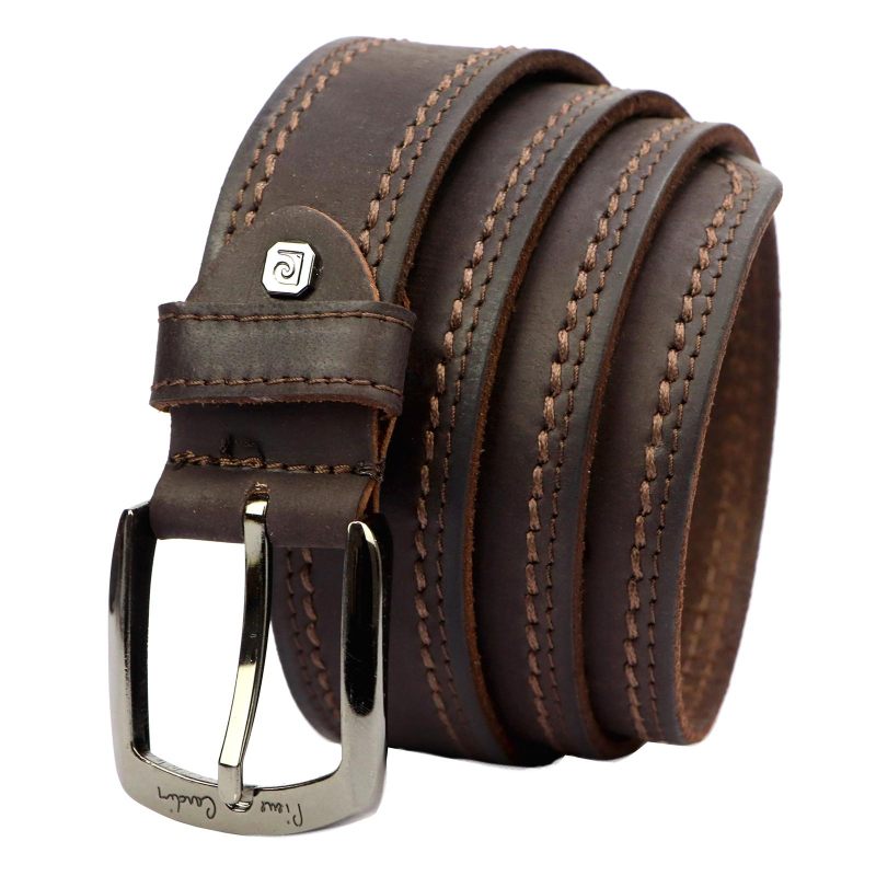 Kožený opasok Pierre Cardin 610 camel
