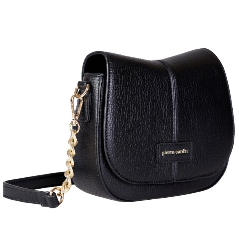 PIERRE CARDIN 6613 Čierna kabelka z ekokože