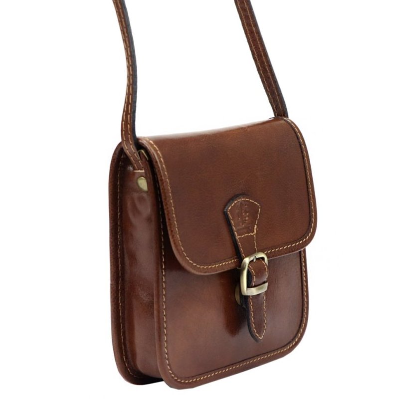 Dámska kožená kabelka FLORENCE 134 hnedá