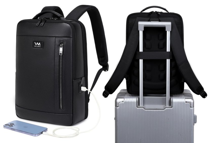 Valmio Falco városi bőrhátizsák laptophoz