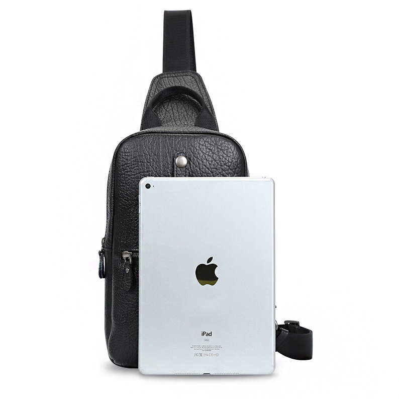 Geantă crossbody din piele Valmio Varden – neagră