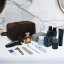Geantă cosmetică din piele Valmio Bravado maro închis