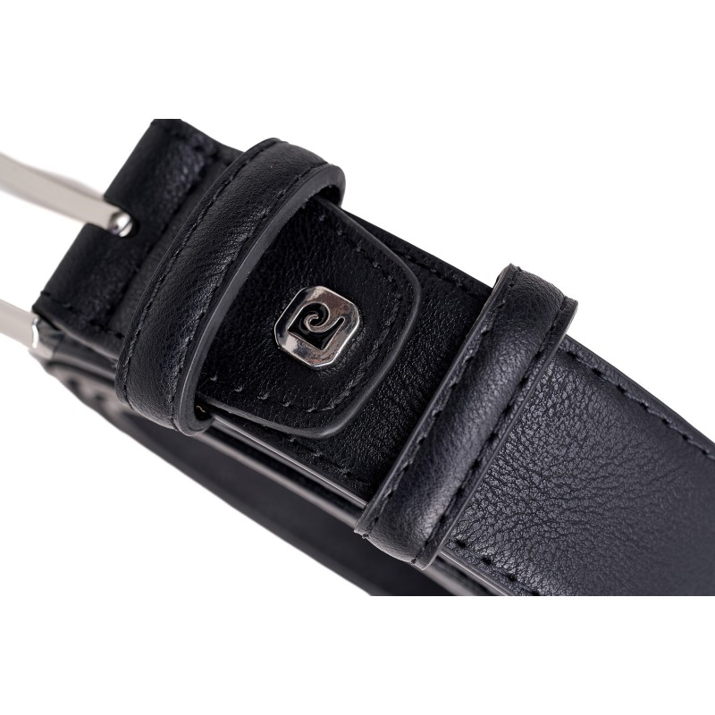 Kožený opasok Pierre Cardin 2510-BL