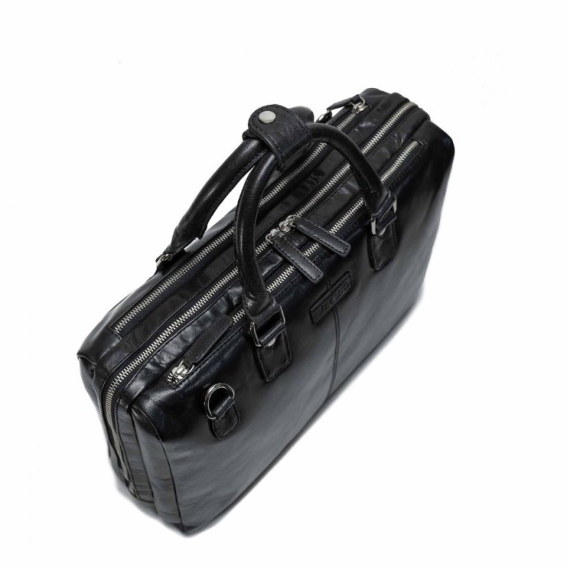 Kožená taška Valmio Monte Black