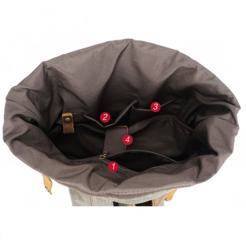 Šedý batoh Valmio Genty 18L